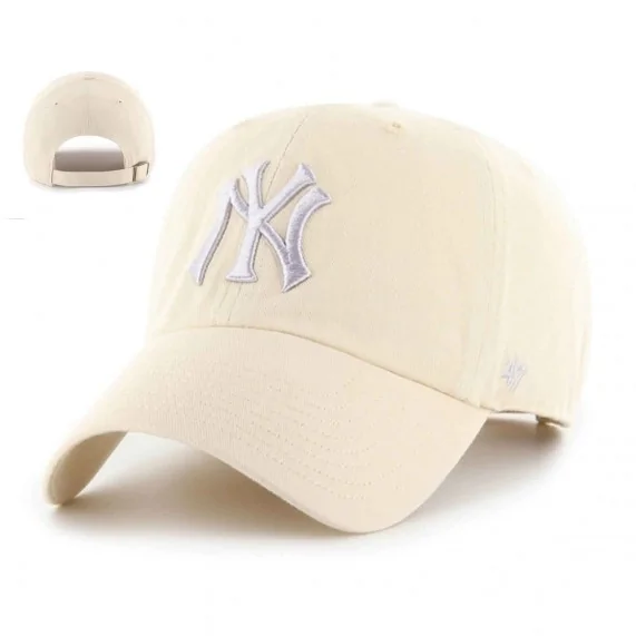 Casquette MLB New York Yankees "Clean Up" Natural (Casquettes) '47 Brand chez FrenchMarket