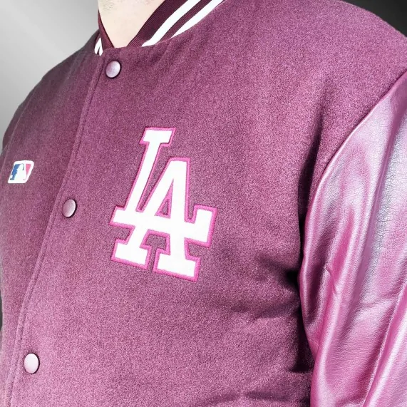 MLB Los Angeles Dodgers "Core Hoxton Pop Liner" Chaqueta Varsity (Teddy - Chaqueta Varsity) '47 Brand chez FrenchMarket