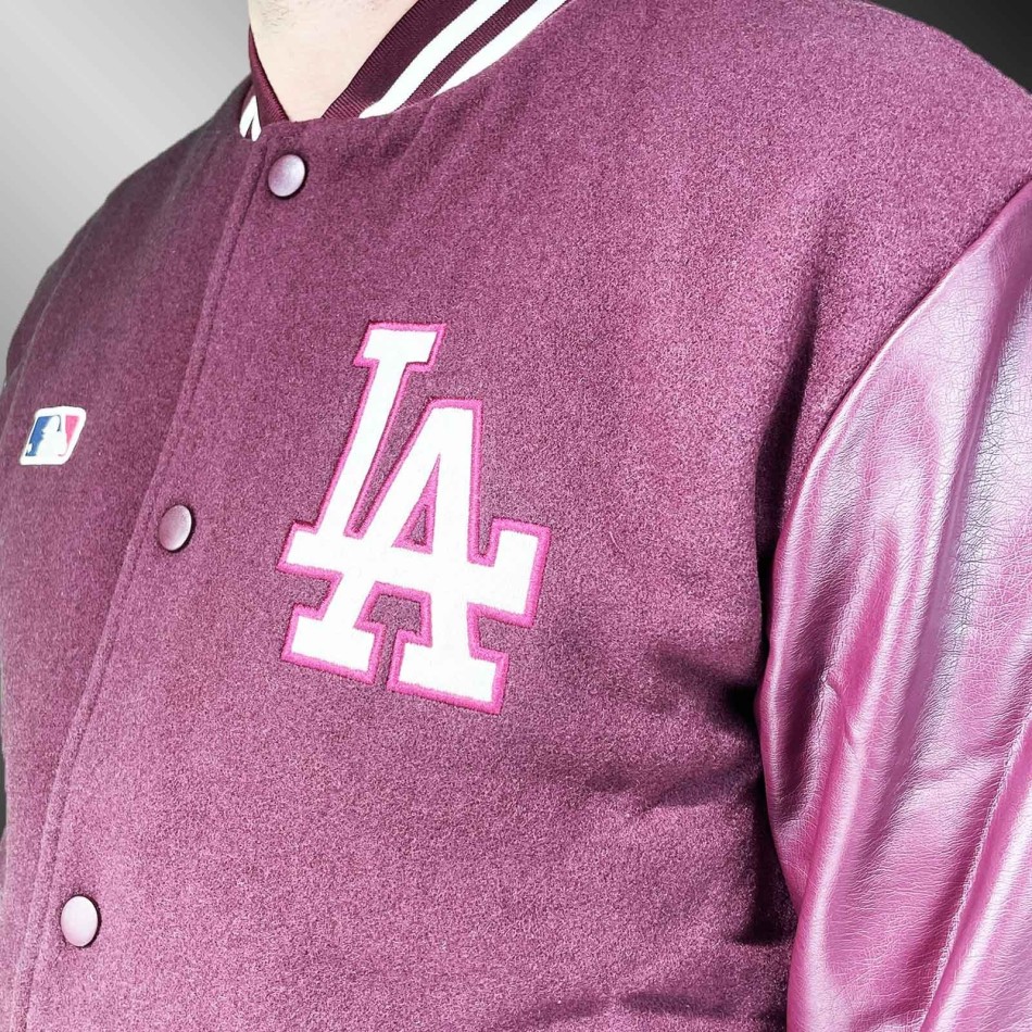 Veste Varsity MLB Los Angeles Dodgers "Core Hoxton Pop Liner" (Teddy - Varsity Jacket) '47 Brand chez FrenchMarket