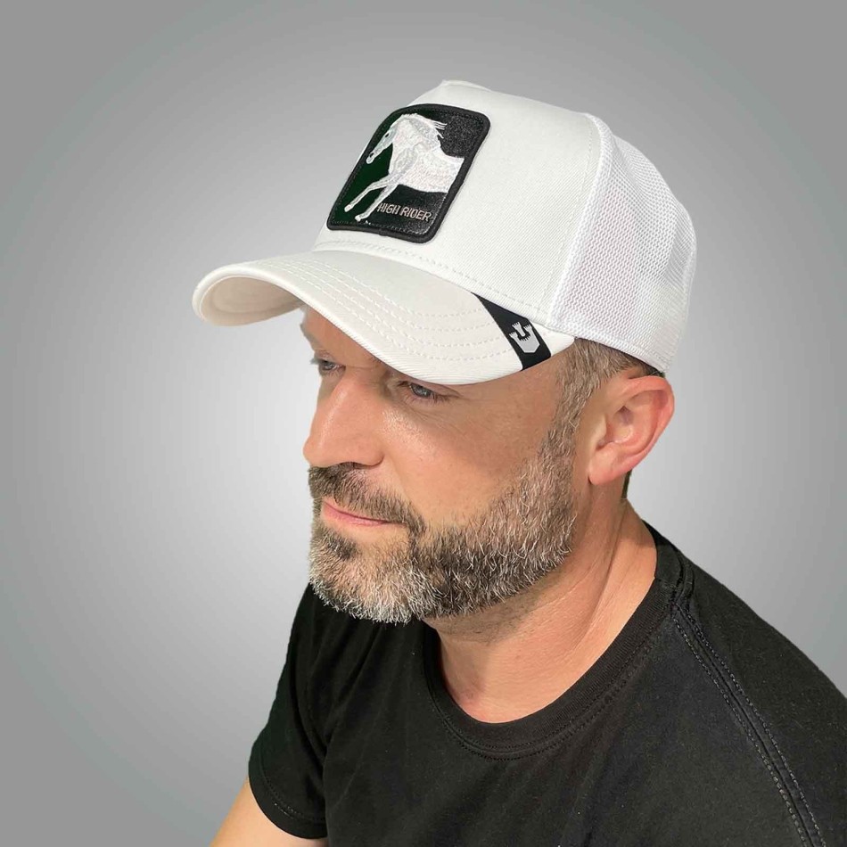 GOORIN BROS Vit Trucker Hästkeps "Platinium HIGH RIDER