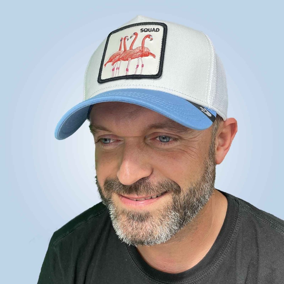 Casquette Trucker Flamant Rose V2 "SQUAD"