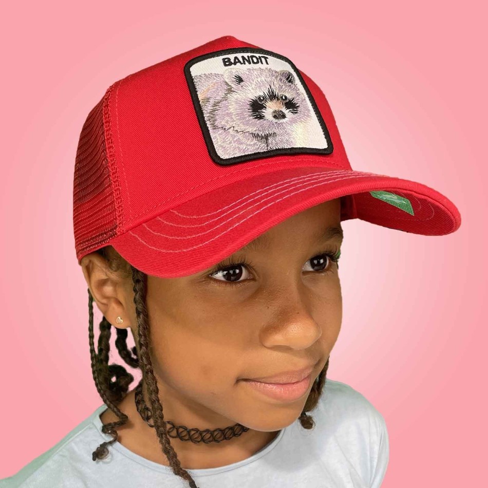 Casquette Enfant Trucker BANDIT - Raton Laveur (Casquettes Garçon) Goorin Bros chez FrenchMarket
