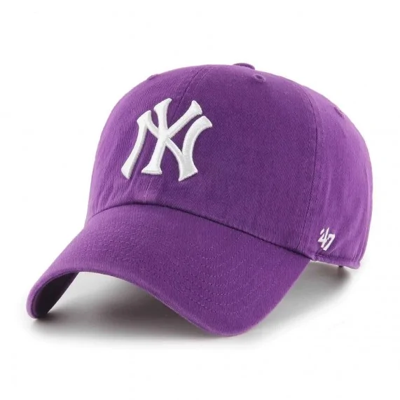 Casquette MLB New York Yankees "Clean Up" Violet (Casquettes) '47 Brand chez FrenchMarket