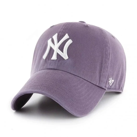 Casquette MLB New York Yankees "Clean Up" Violet (Casquettes) '47 Brand chez FrenchMarket