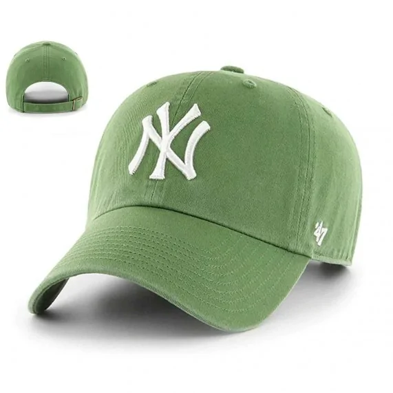 Casquette MLB New York Yankees "Clean Up" Vert (Casquettes) '47 Brand chez FrenchMarket