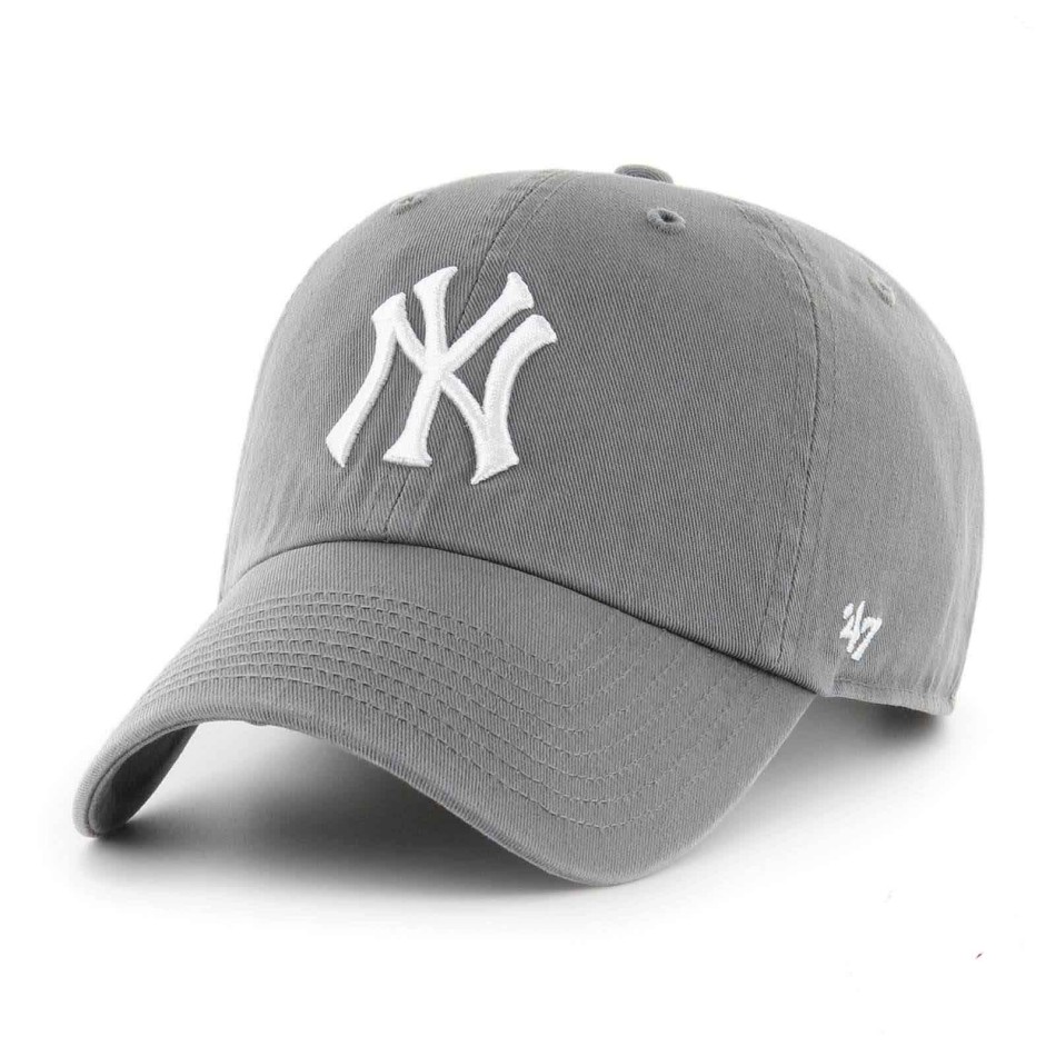 47 Brand MLB New York Yankees "Clean Up" Cap Grey