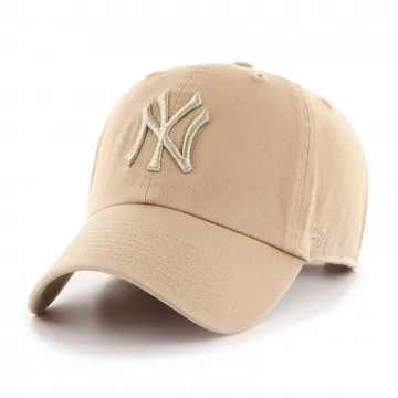 Casquette MLB New York Yankees "Clean Up" Beige (Casquettes) '47 Brand chez FrenchMarket