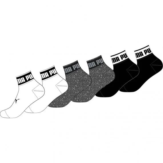 6 Paar Quarter Socken "Big Logo" Packung (Sport) PUMA auf FrenchMarket