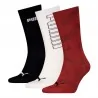 Pack de 3 Paires de Chaussettes Crew "Mesh Logo" (Chaussettes de sport) PUMA chez FrenchMarket