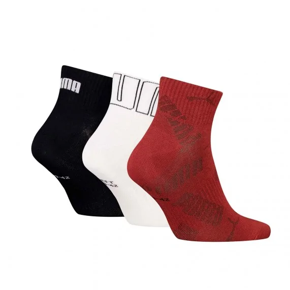 3 paar sokken met kwart mesh logo (Sportsokken) PUMA chez FrenchMarket