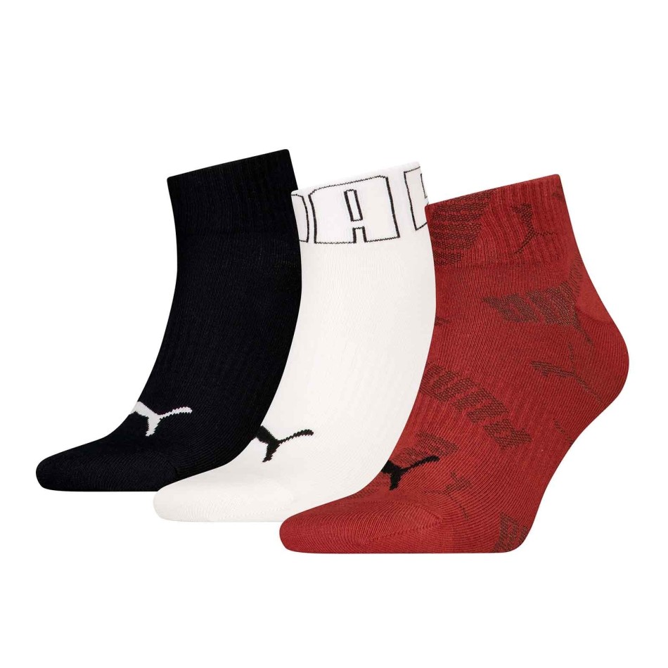 Pack of 3 Pairs of Quarter "Mesh Logo" Socks (Sports socks) PUMA on FrenchMarket