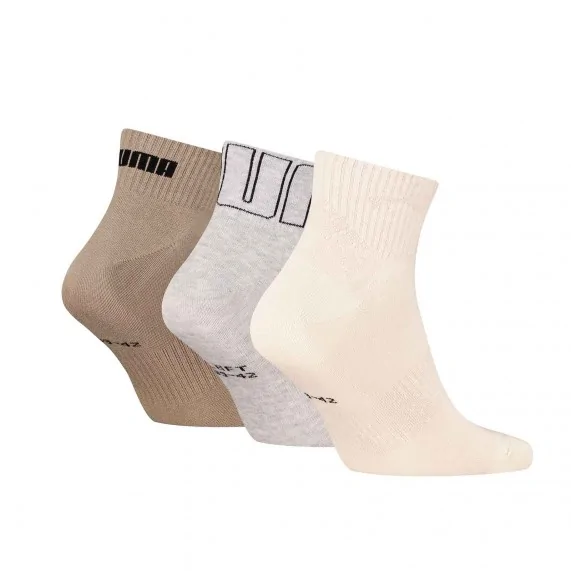 Pack de 3 Paires de Chaussettes Quarter "Mesh Logo" (Chaussettes de sport) PUMA chez FrenchMarket