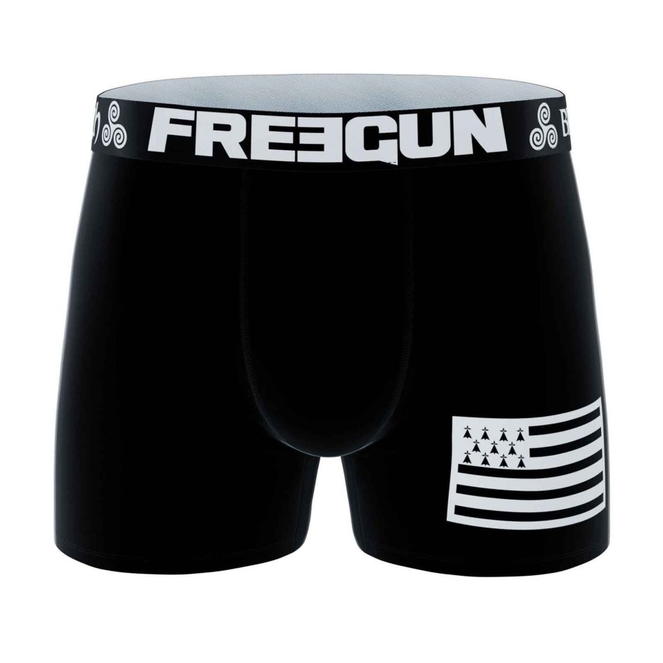 FREEGUN Set om 2 herrboxershorts "Bretagne Breizh" i bomull