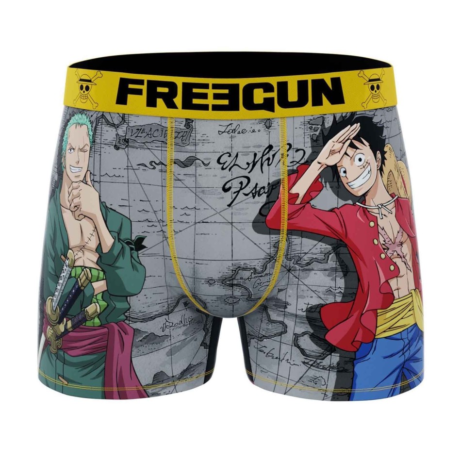 One Piece 2024" Men's Microfiber Boxer Briefs (Men's boxer shorts) Freegun on FrenchMarket