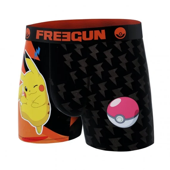 Boxer Homme Microfibre "Pokemon 2024" (Boxers Homme) Freegun chez FrenchMarket