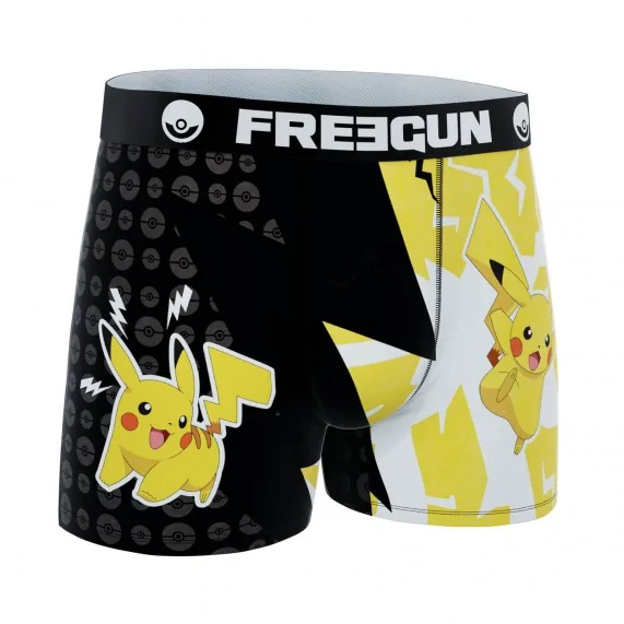 Boxer Mann Mikrofaser "Pokemon 2024" (Boxershorts Mann) Freegun auf FrenchMarket