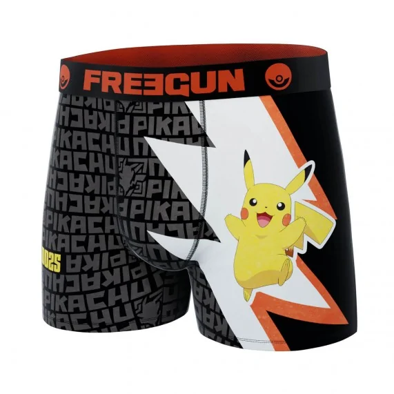 Boxer Mann Mikrofaser "Pokemon 2024" (Boxershorts Mann) Freegun auf FrenchMarket