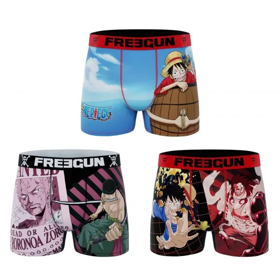 Set di 3 boxer "One Piece" in microfibra per uomo (Boxer da uomo) Freegun chez FrenchMarket Set di 3 boxer "One Piece" in microfibra per uomo (Boxer da uomo) Freegun chez FrenchMarket