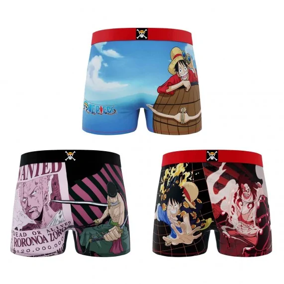 Set di 3 boxer "One Piece" in microfibra per uomo (Boxer da uomo) Freegun chez FrenchMarket Set di 3 boxer "One Piece" in microfibra per uomo (Boxer da uomo) Freegun chez FrenchMarket