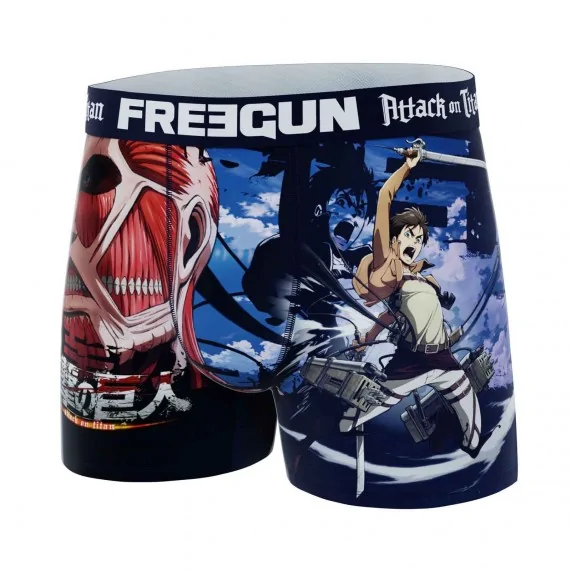 Boxer Mann Mikrofaser "Attack On Titan"" (Boxershorts Mann) Freegun auf FrenchMarket