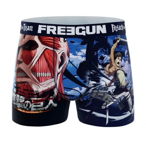 Boxer Mann Mikrofaser "Attack On Titan"" (Boxershorts Mann) Freegun auf FrenchMarket