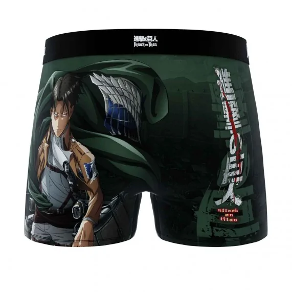 Boxer Mann Mikrofaser "Attack On Titan"" (Boxershorts Mann) Freegun auf FrenchMarket