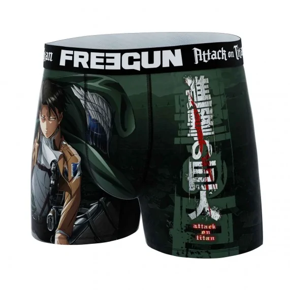 Boxer Mann Mikrofaser "Attack On Titan"" (Boxershorts Mann) Freegun auf FrenchMarket