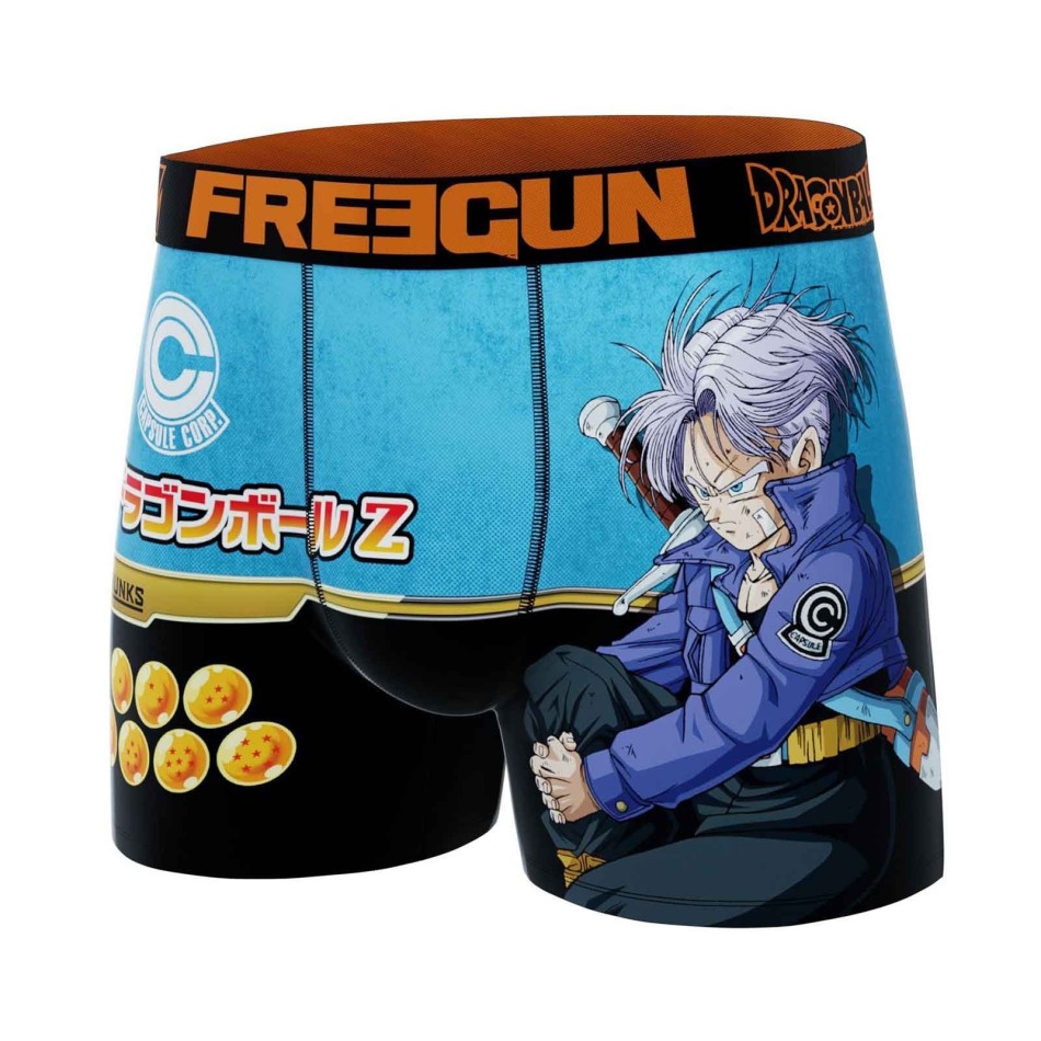 Boxers de microfibra para hombre de Dragon Ball Z «Trunks» (Boxers para hombre) Freegun en FrenchMarket