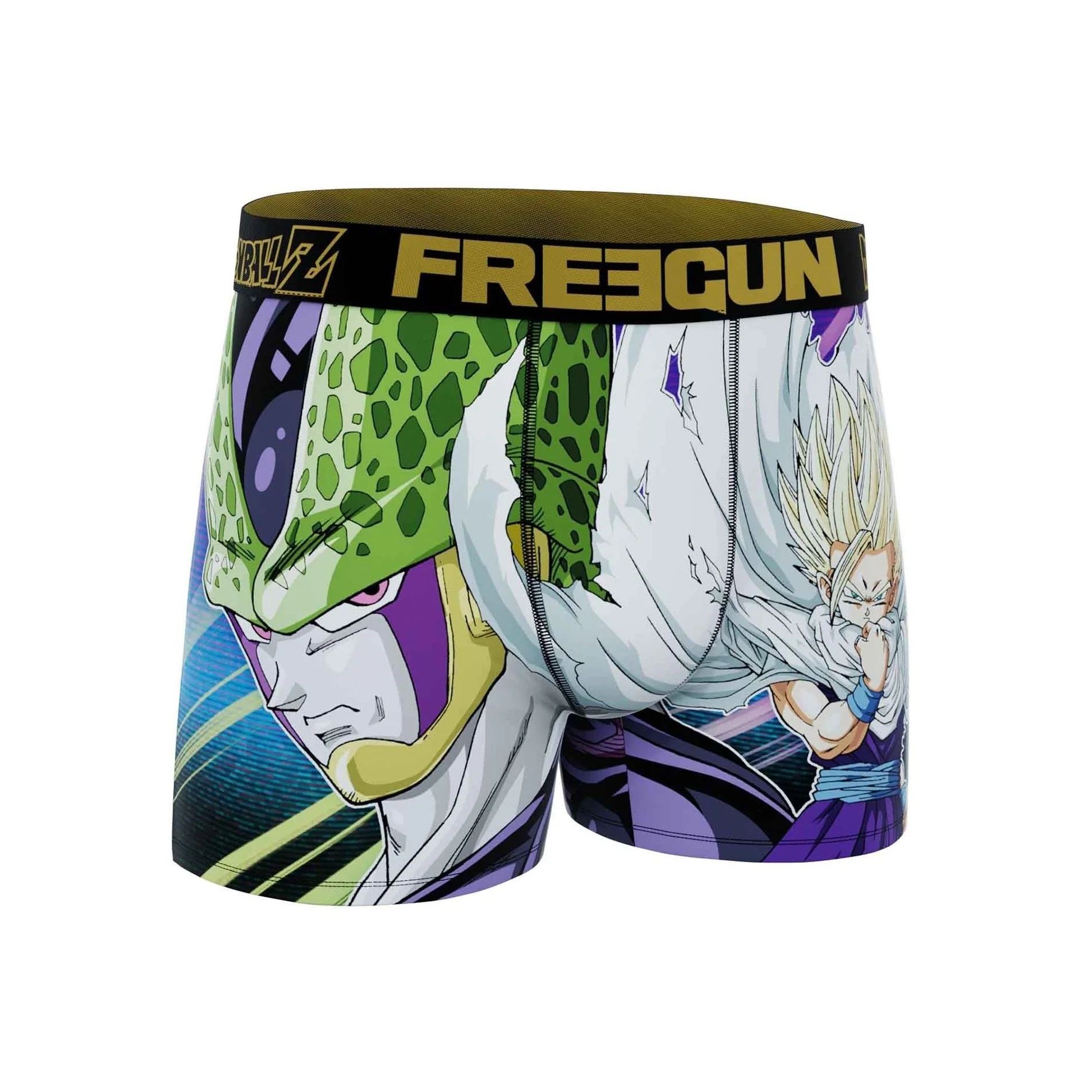 Boxer Homme FREEGUN Dragon Ball Z Vegeta - Microfibre Extensible, Respirant - Taille Unique Selon Guide