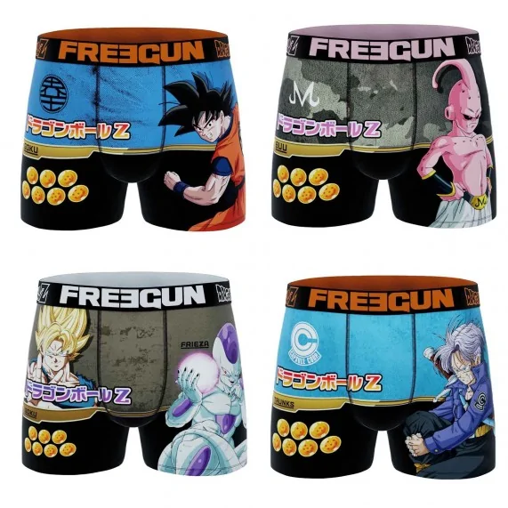 Lot de 4 Boxers Homme Dragon Ball Z (Lot boxers Homme) Freegun chez FrenchMarket