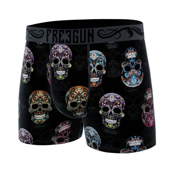 Boxer Mann Skull Totenkopf (Boxershorts Mann) Freegun auf FrenchMarket