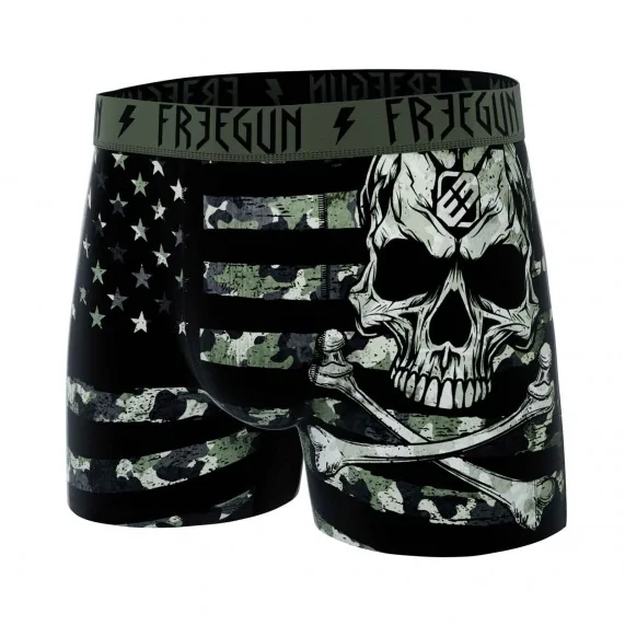 Boxer Mann Skull Totenkopf (Boxershorts Mann) Freegun auf FrenchMarket