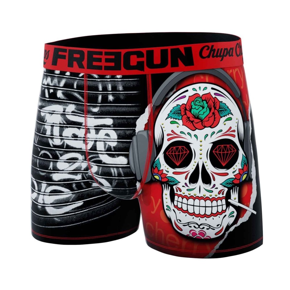 FREEGUN Pop-Art "Chupa Chups" boxer i mikrofiber för män