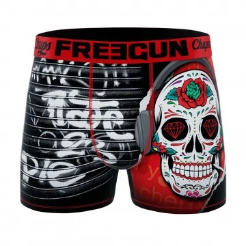 Boxer Pop-Art "Chupa Chups" in microfibra per uomo (Boxer da uomo) Freegun chez FrenchMarket