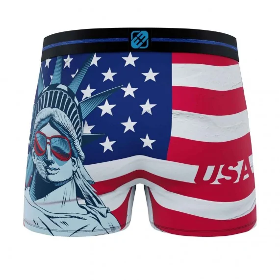 Heren boxershorts USA Collectie (Herenboxershorts) Freegun chez FrenchMarket