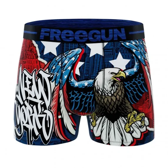 Heren boxershorts USA Collectie (Herenboxershorts) Freegun chez FrenchMarket