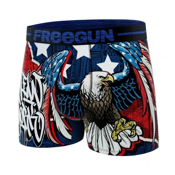 Heren boxershorts USA Collectie (Herenboxershorts) Freegun chez FrenchMarket