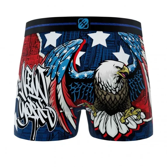 Heren boxershorts USA Collectie (Herenboxershorts) Freegun chez FrenchMarket
