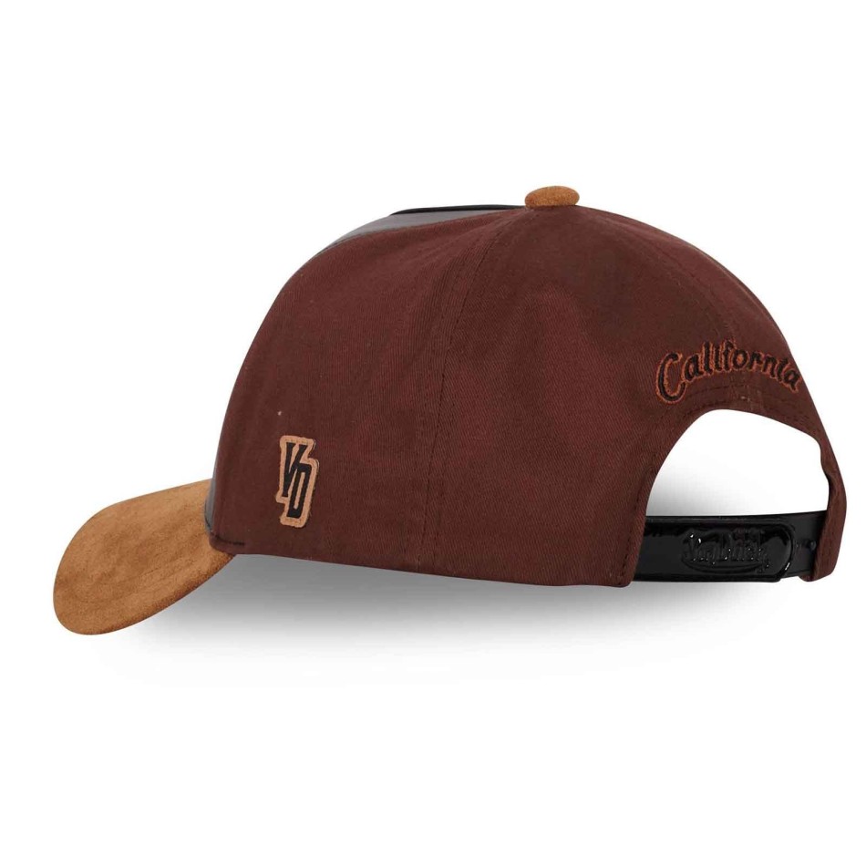 VON DUTCH Baseballkeps "Vintage Tiger" Mocka och läderimitation