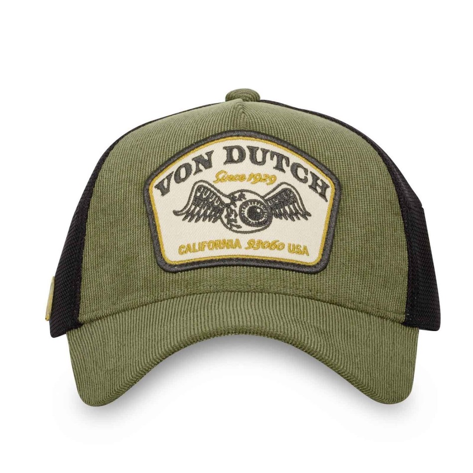 VON DUTCH "Corduroy" Trucker Cap Fri frakt i Frankrike