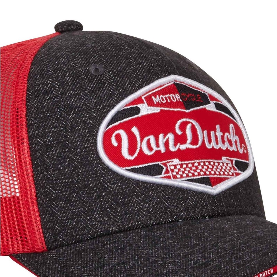 VON DUTCH Tweed Effect Trucker Cap "MIXED