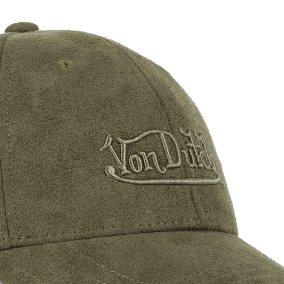 VON DUTCH Basebollkeps Strapback Suedine Svart, Khaki, Ecru