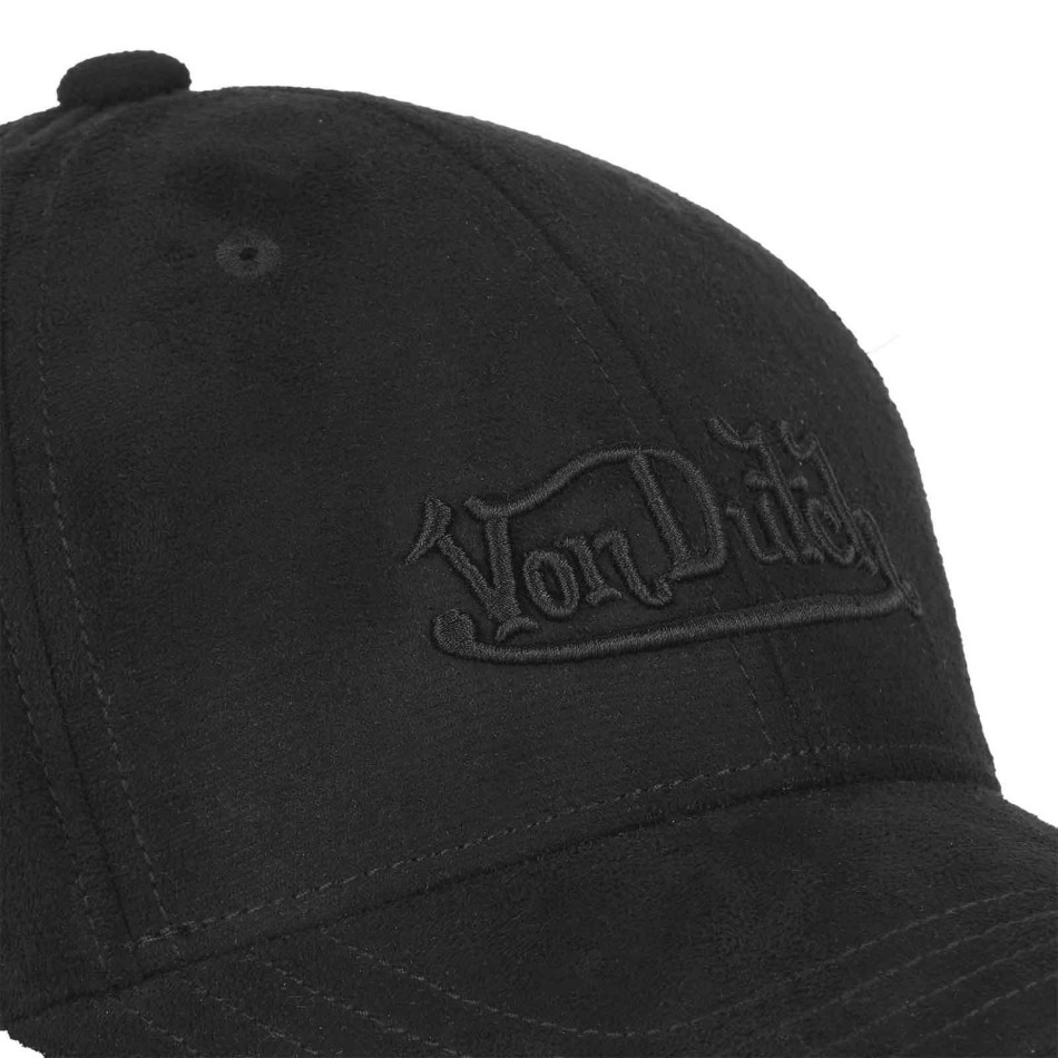 VON DUTCH Basebollkeps Strapback Suedine Svart, Khaki, Ecru