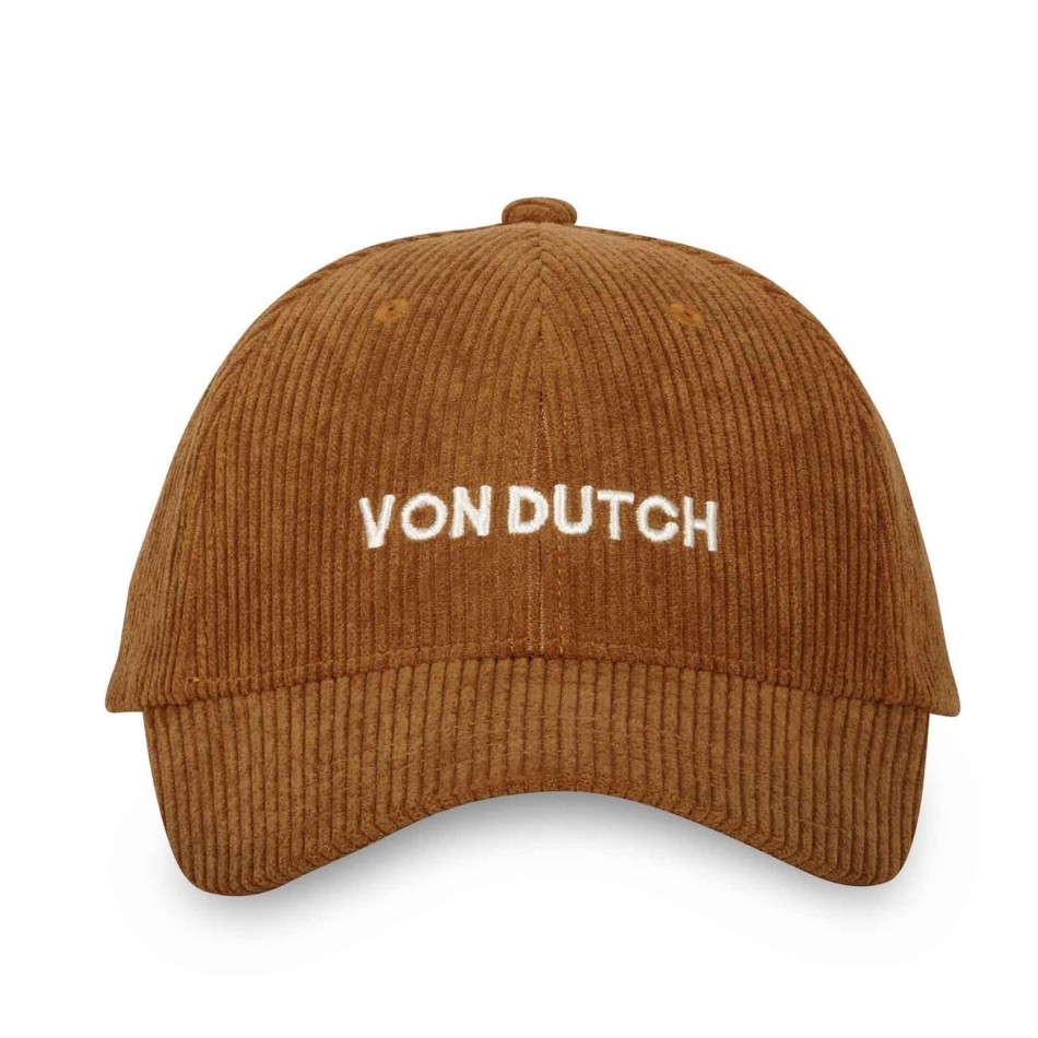 VON DUTCH Baseballkeps i sammet Camel Vit Khaki