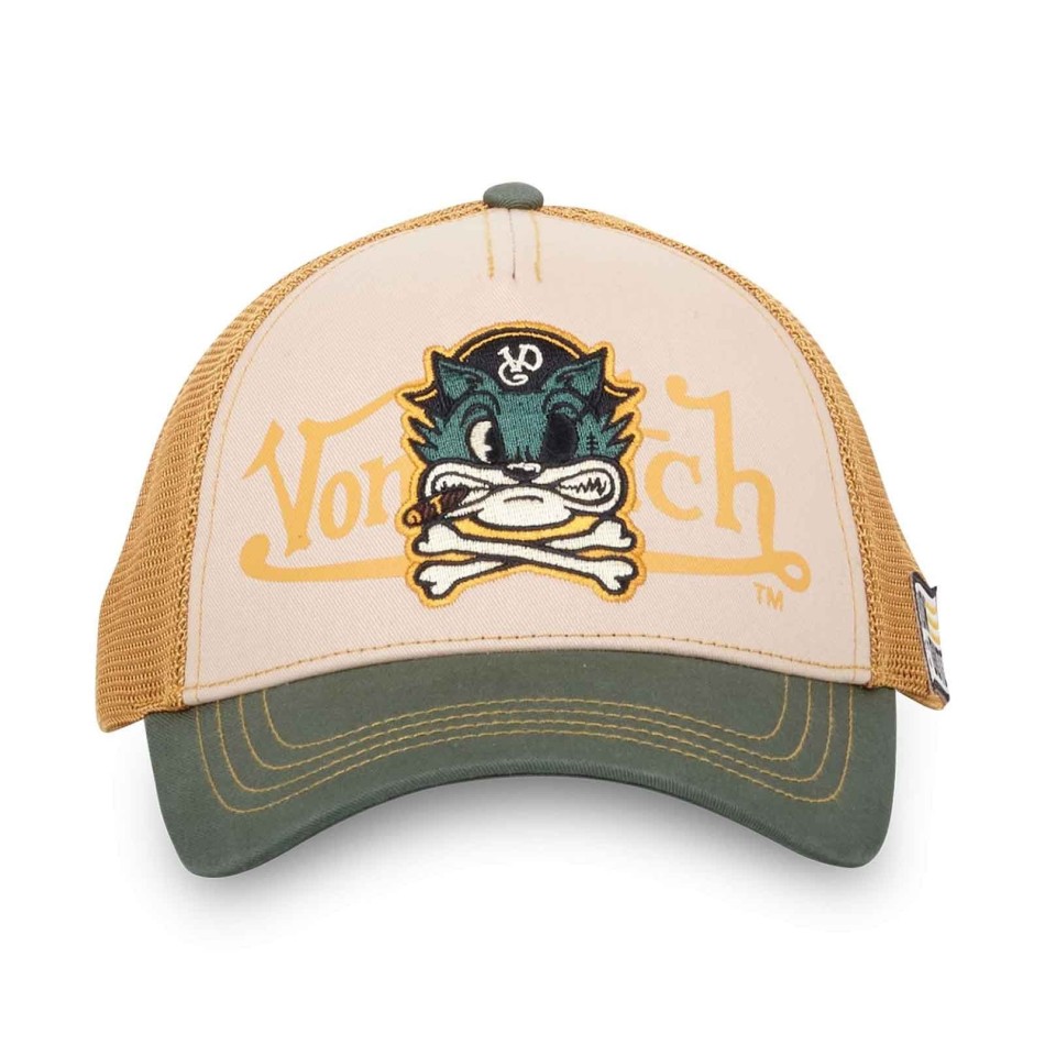 VON DUTCH Pirate Cat Trucker Cap Fri frakt i Frankrike
