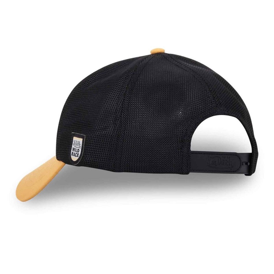VON DUTCH "Wild Gato Race" Trucker Cap Black yellow