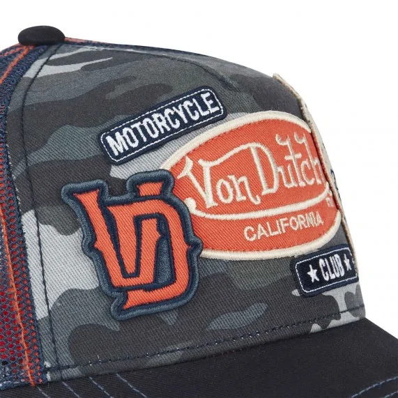 Trucker-Cap "Patches Skull" (Totenkopf-Patches) (Cap) Von Dutch auf FrenchMarket