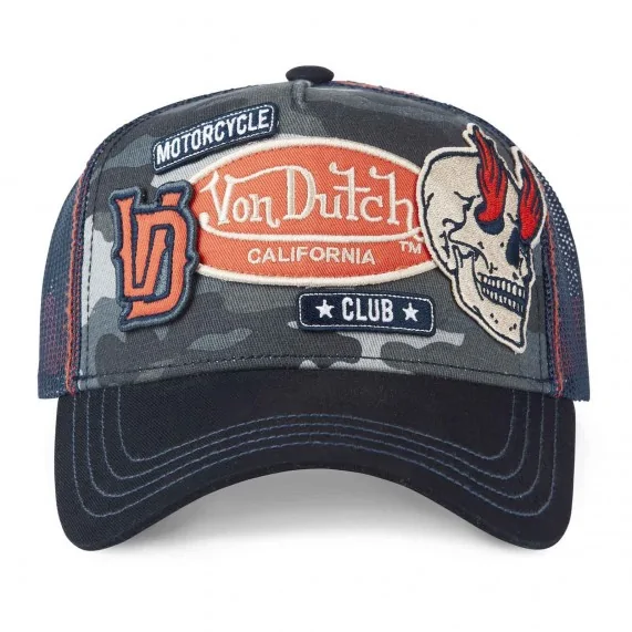 Trucker-Cap "Patches Skull" (Totenkopf-Patches) (Cap) Von Dutch auf FrenchMarket