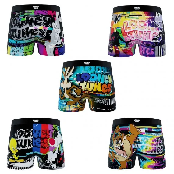 Lot de 5 Boxers Homme Looney Tunes (Lot boxers Homme) Freegun chez FrenchMarket Lot de 5 Boxers Homme Looney Tunes (Lot boxers Homme) Freegun chez FrenchMarket