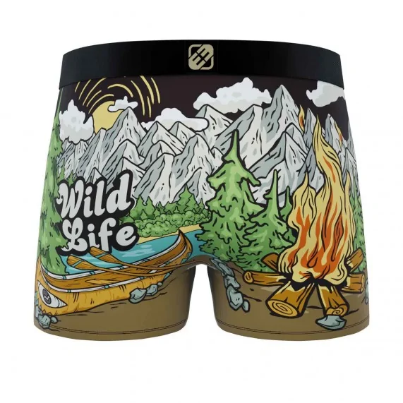 Wild Life" Heren Boxer (Herenboxershorts) Freegun chez FrenchMarket
